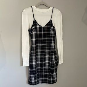 SHEIN two piece outfit size medium. Includes shirt and dress